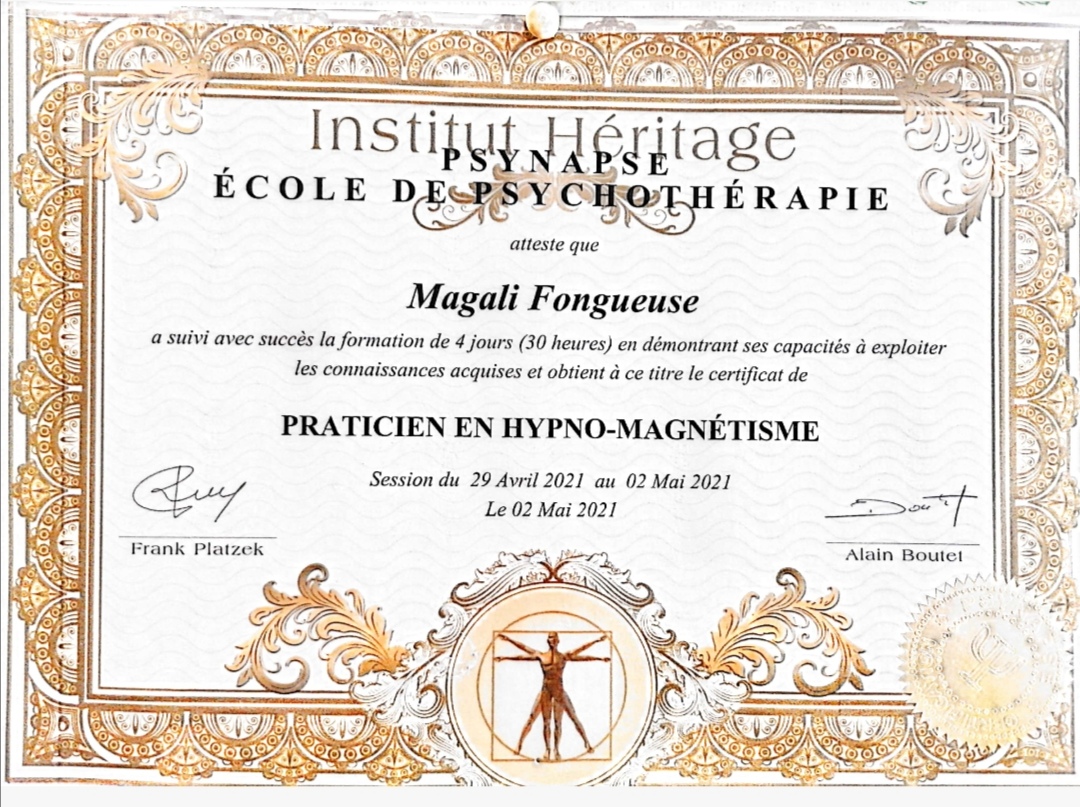 Diplome hypno magne tisme