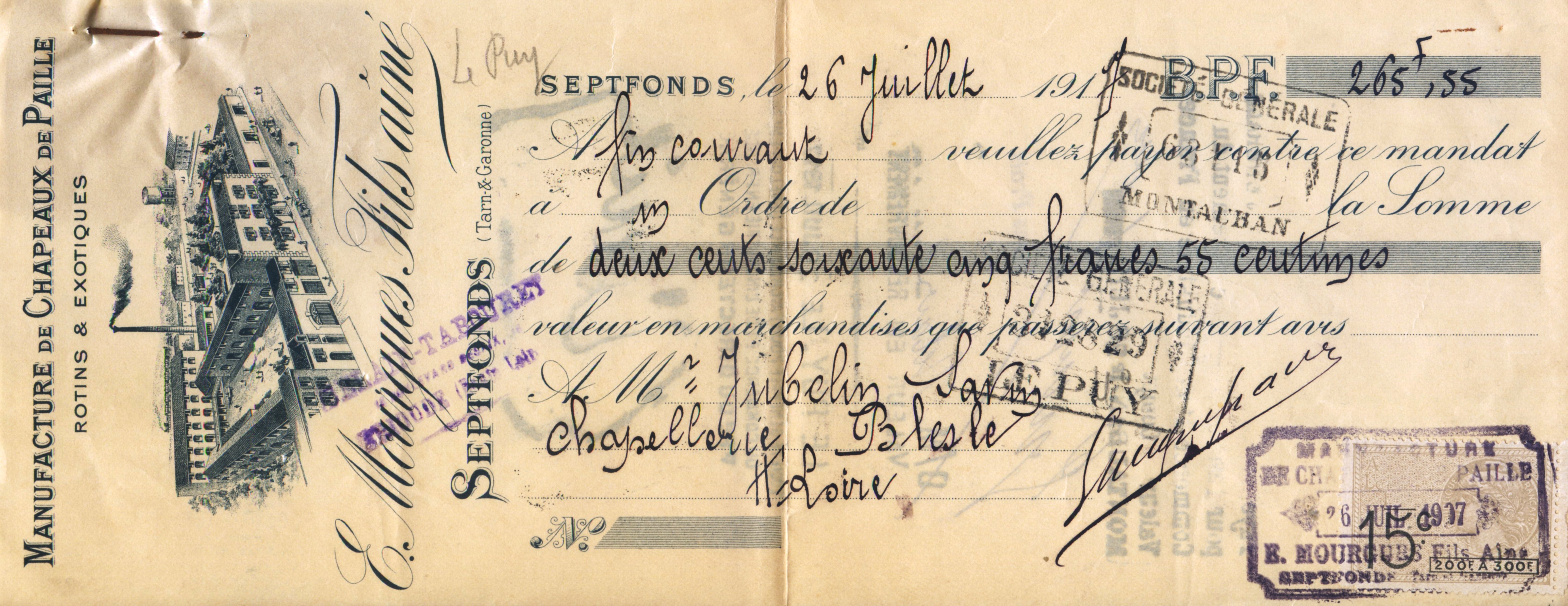 Mourgues e fils aine 1917 5 r 