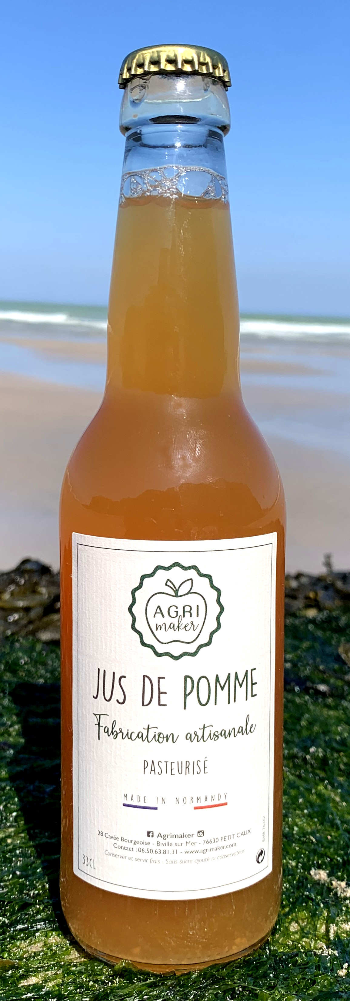 jus de pomme artisanal sans alcool
production locale et vente en circuit court frais et authentique