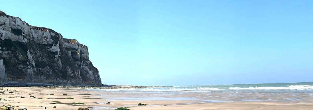plage normande, frais, ciel bleu histoire, tradition, authentique