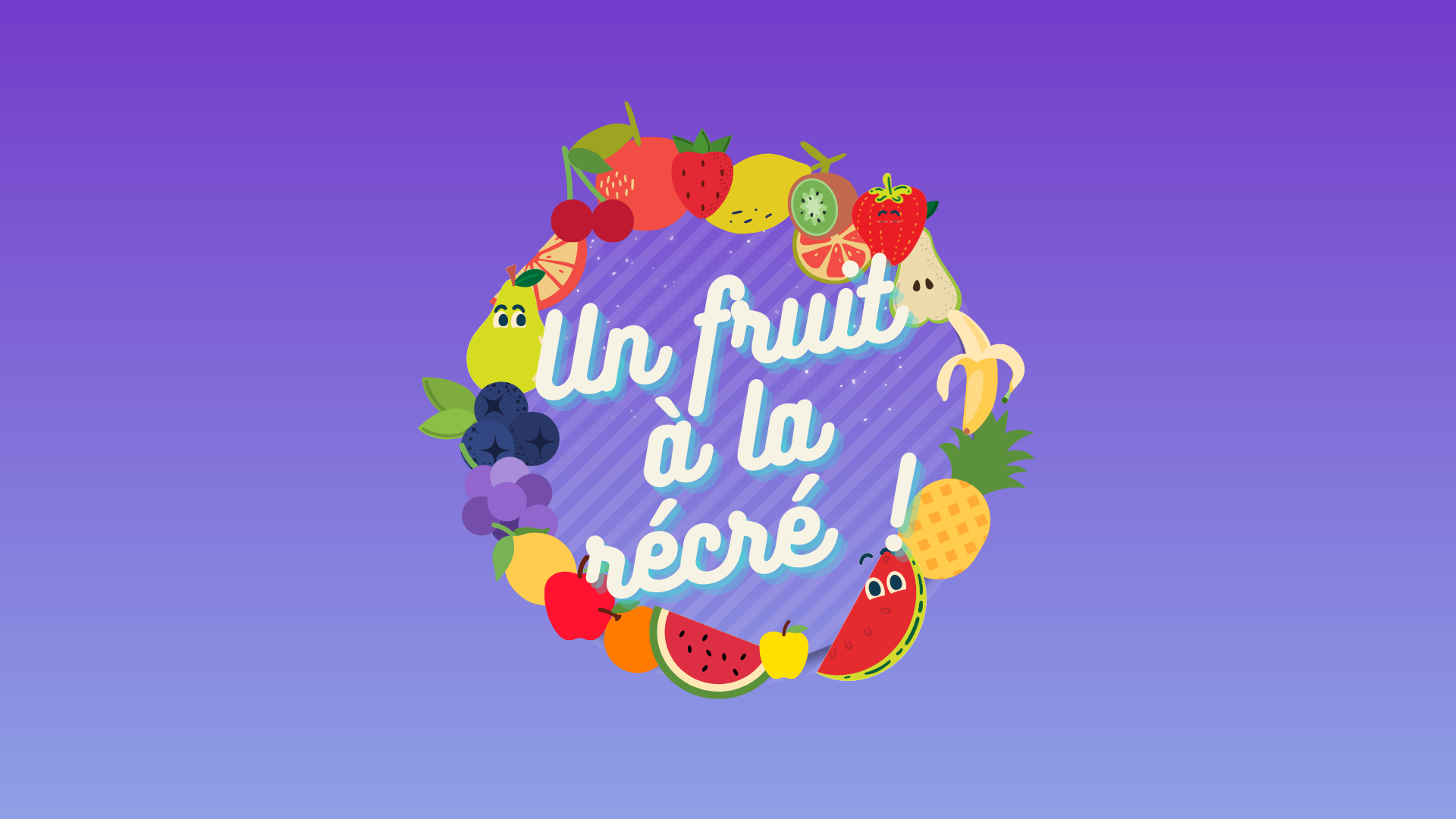 Un fruit à la récré à la maternelle Bosment !