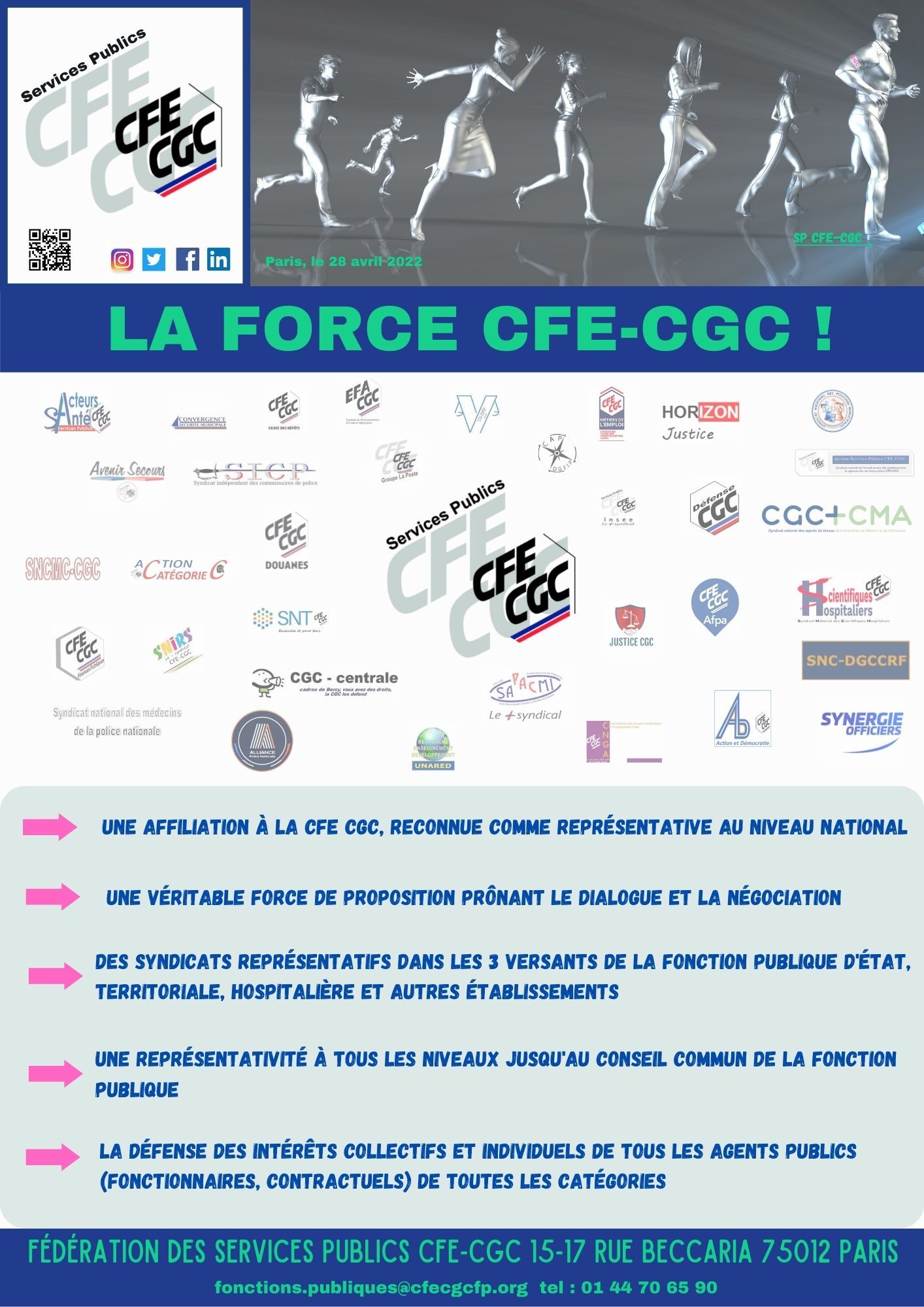 Nouveau tract: La force CFE CGC!