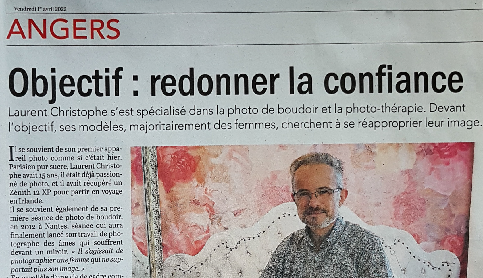 Du Boudoir à la Photo-thérapie, itinéraire d'un passionné à Angers