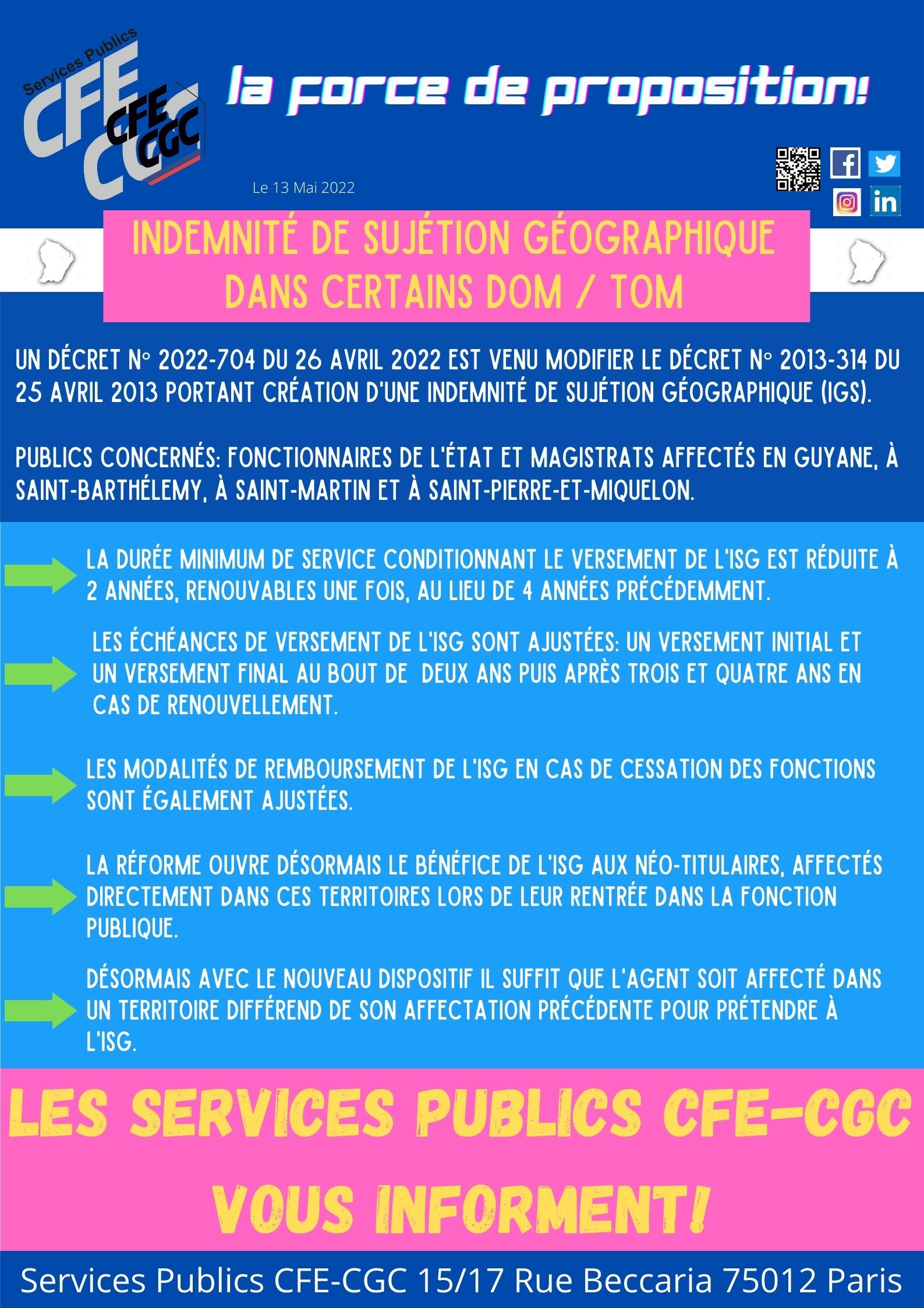 Indemnité de Sujétion Géographique