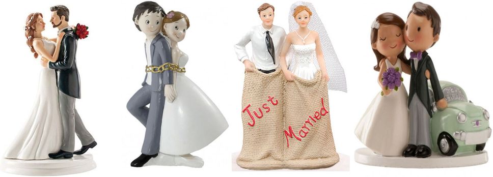 Le cake-topper de mariage