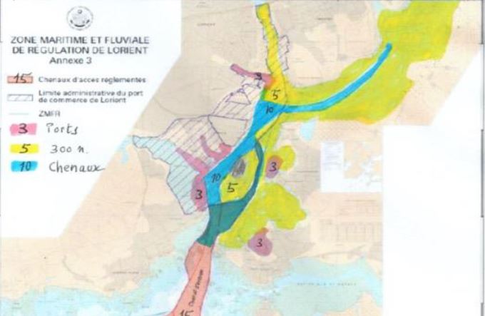 Vitesse dans la rade de Lorient