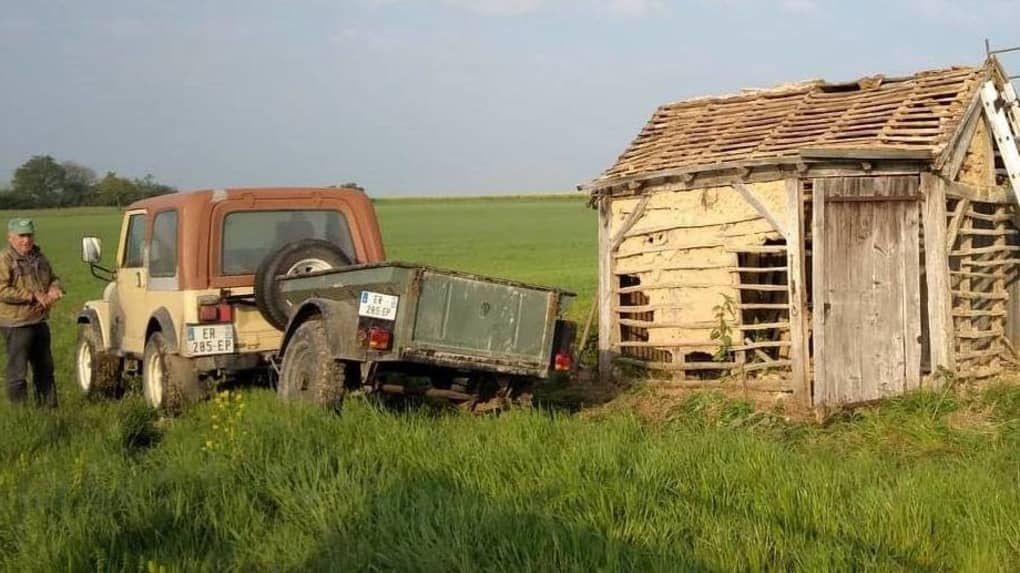 Restauration d'une cabane de vigne