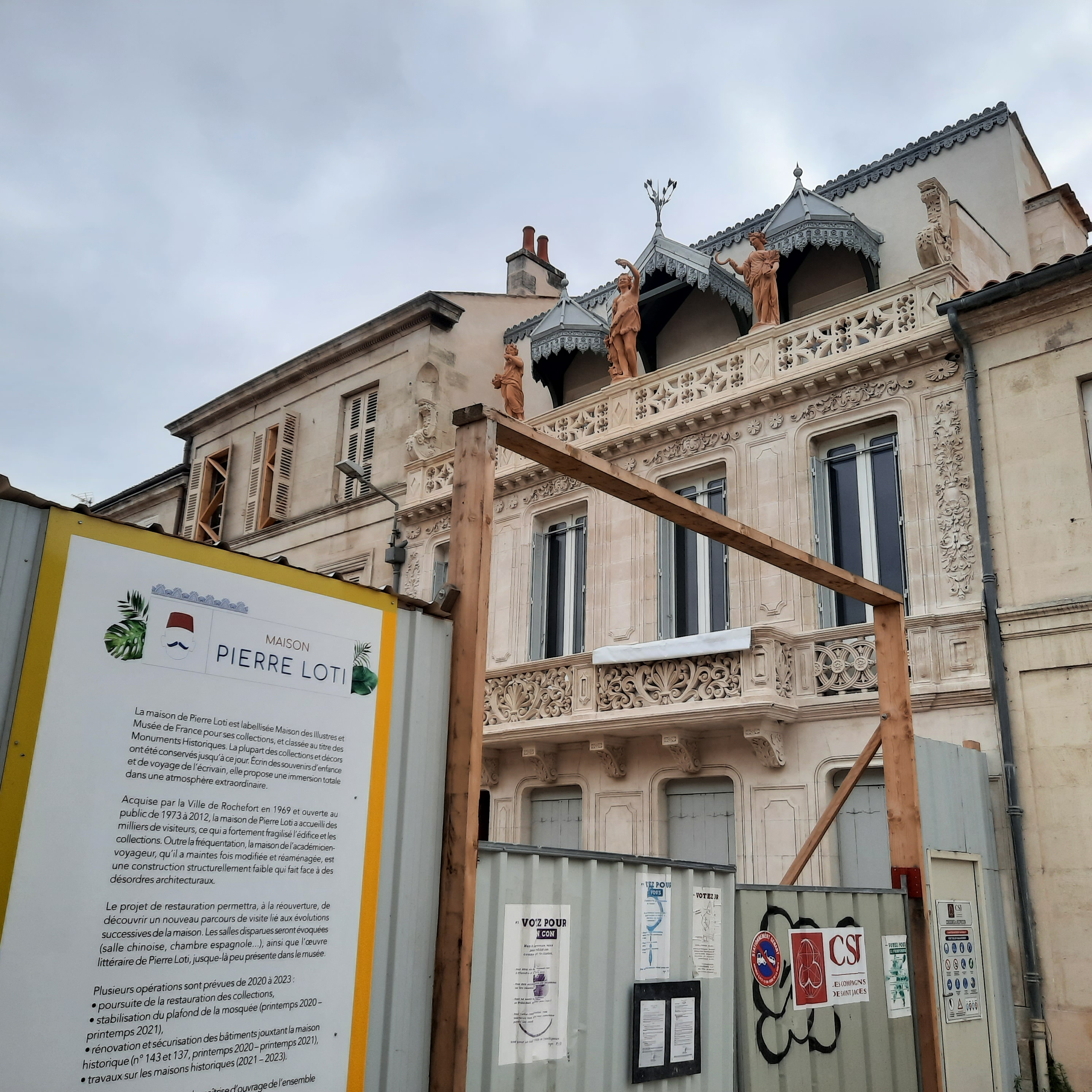 La maison de Pierre Loti ne sera malheureusement pas accessible avant l'année prochaine !