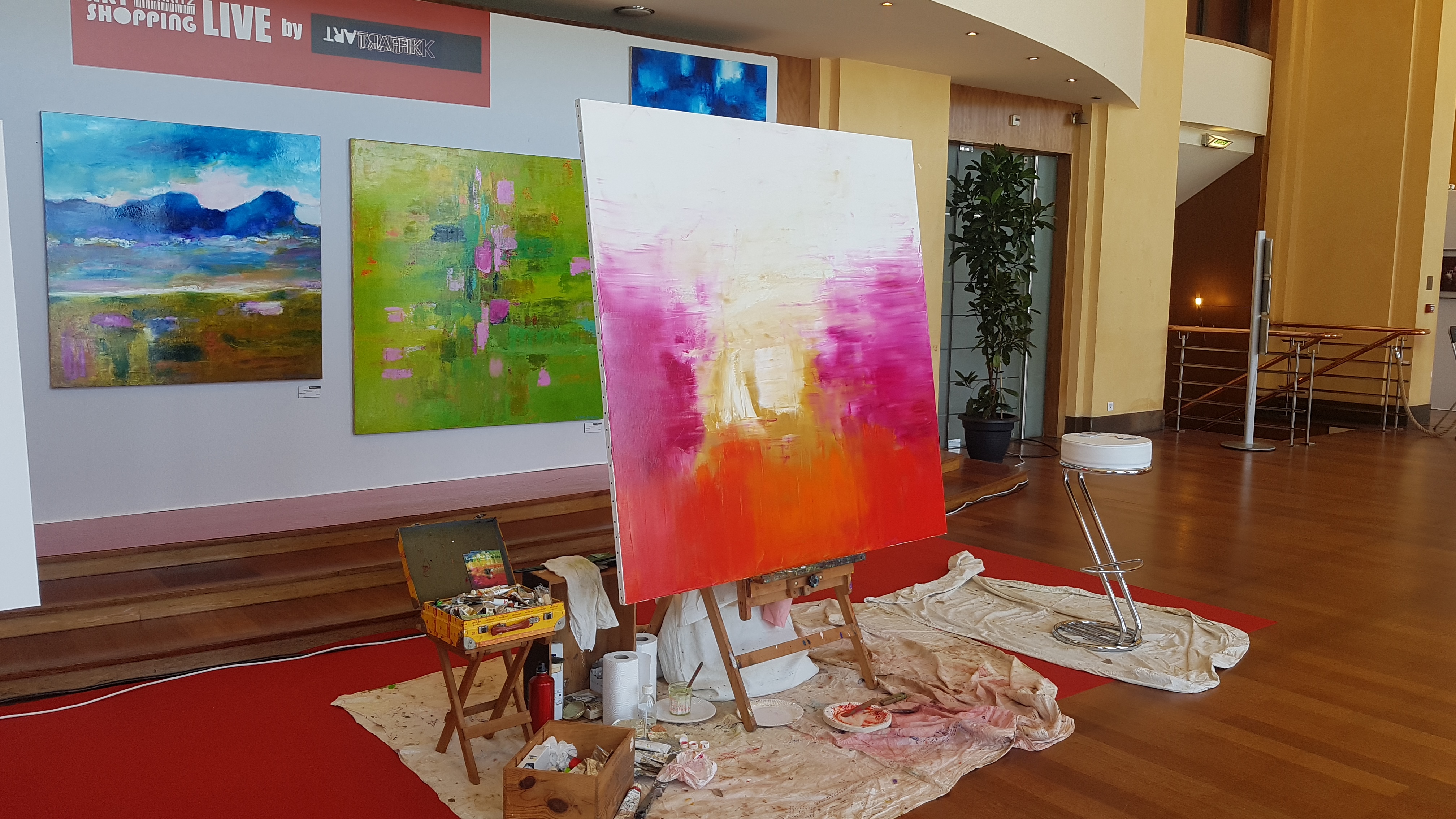 Live painting casino biarritz 