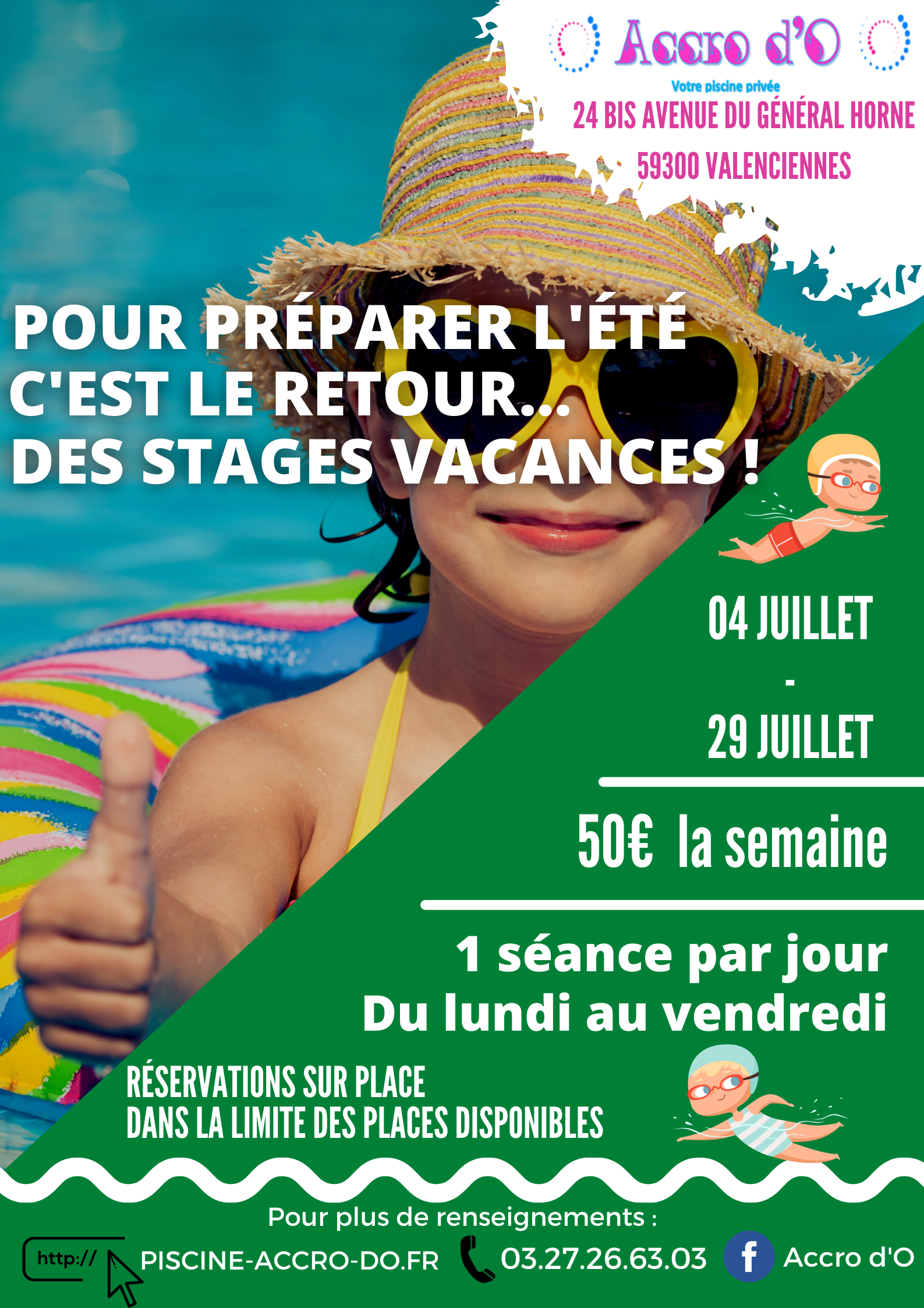 Stages de natation