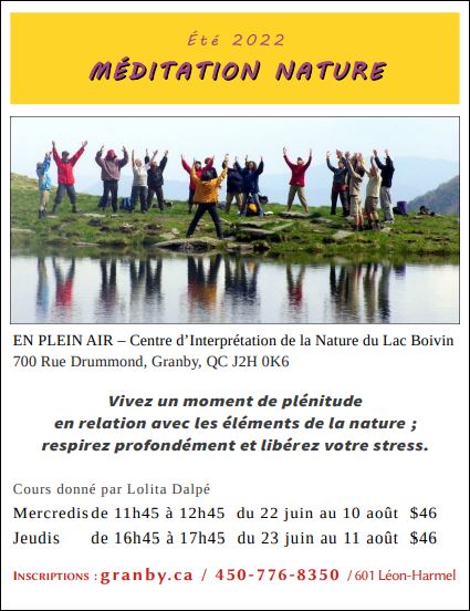 Meditation nature ete 2022 info