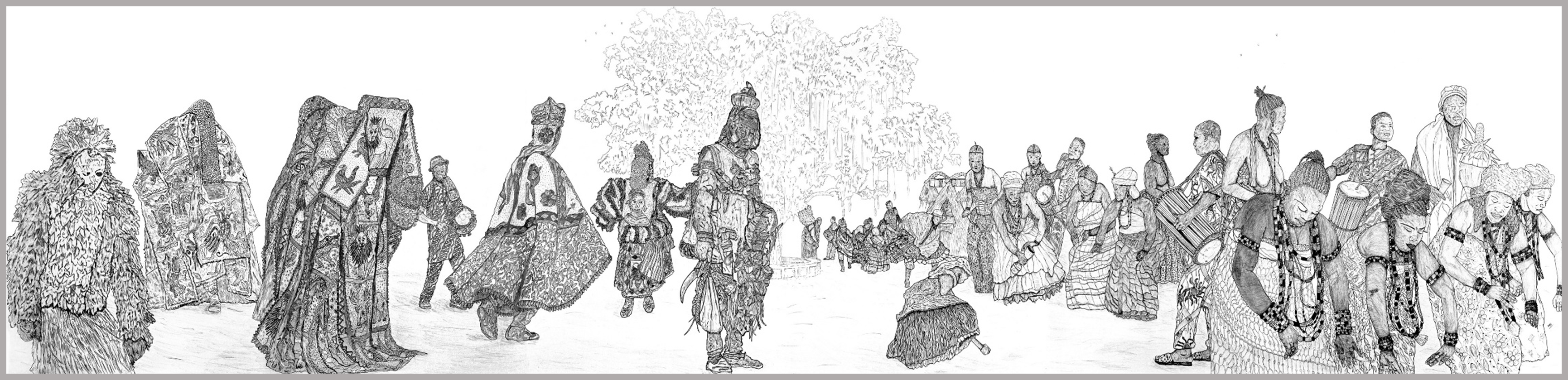 Pié boi l'espri
1m50 x 5m
Crayon gras