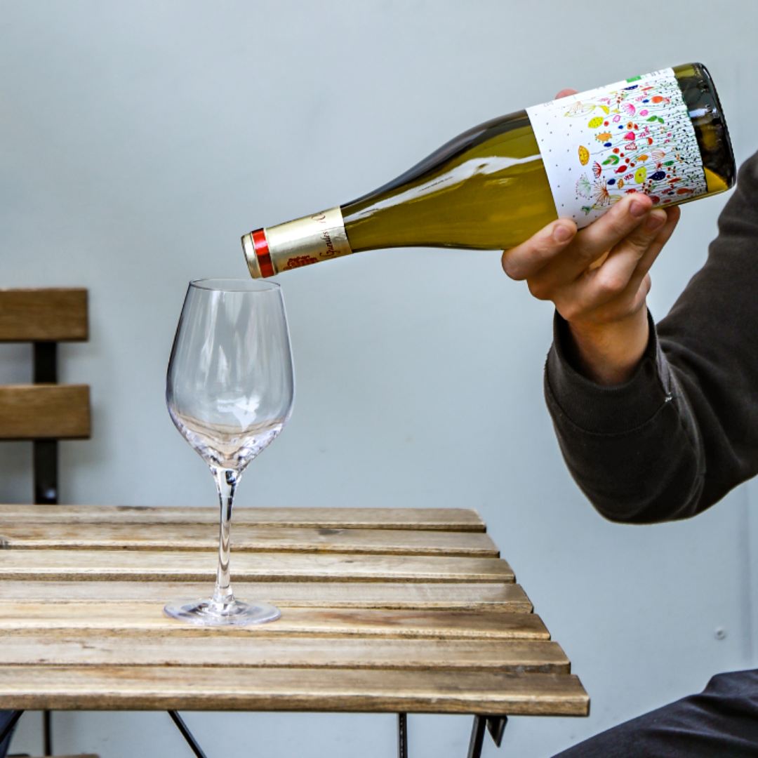 Bouteille de vin blanc Sémillan Banjo Vino