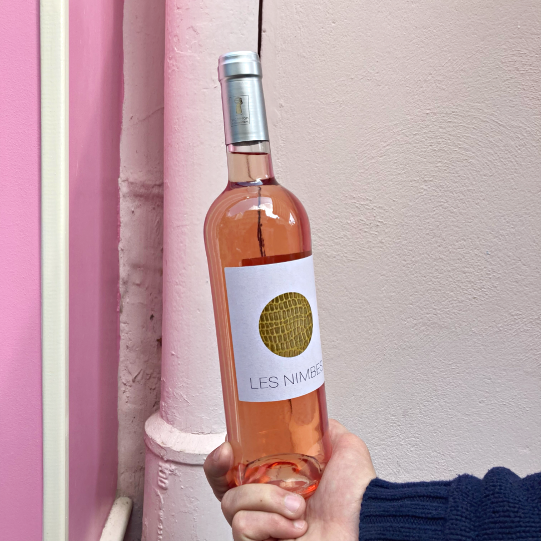 Bouteille de vin rosé Les Nimbes Banjo Vino