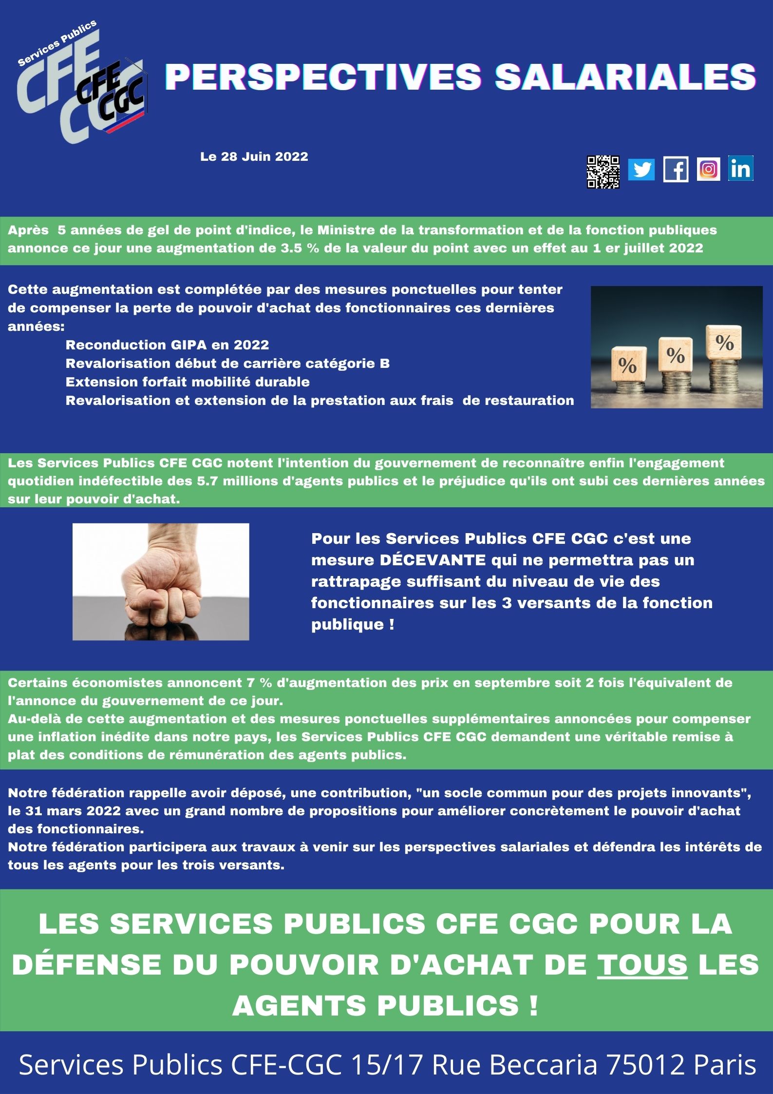 PERSPECTIVES SALARIALES