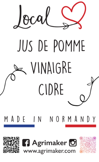 cidre, vinaigre de cidre,jus de pomme, local, made in normandy
naturel 