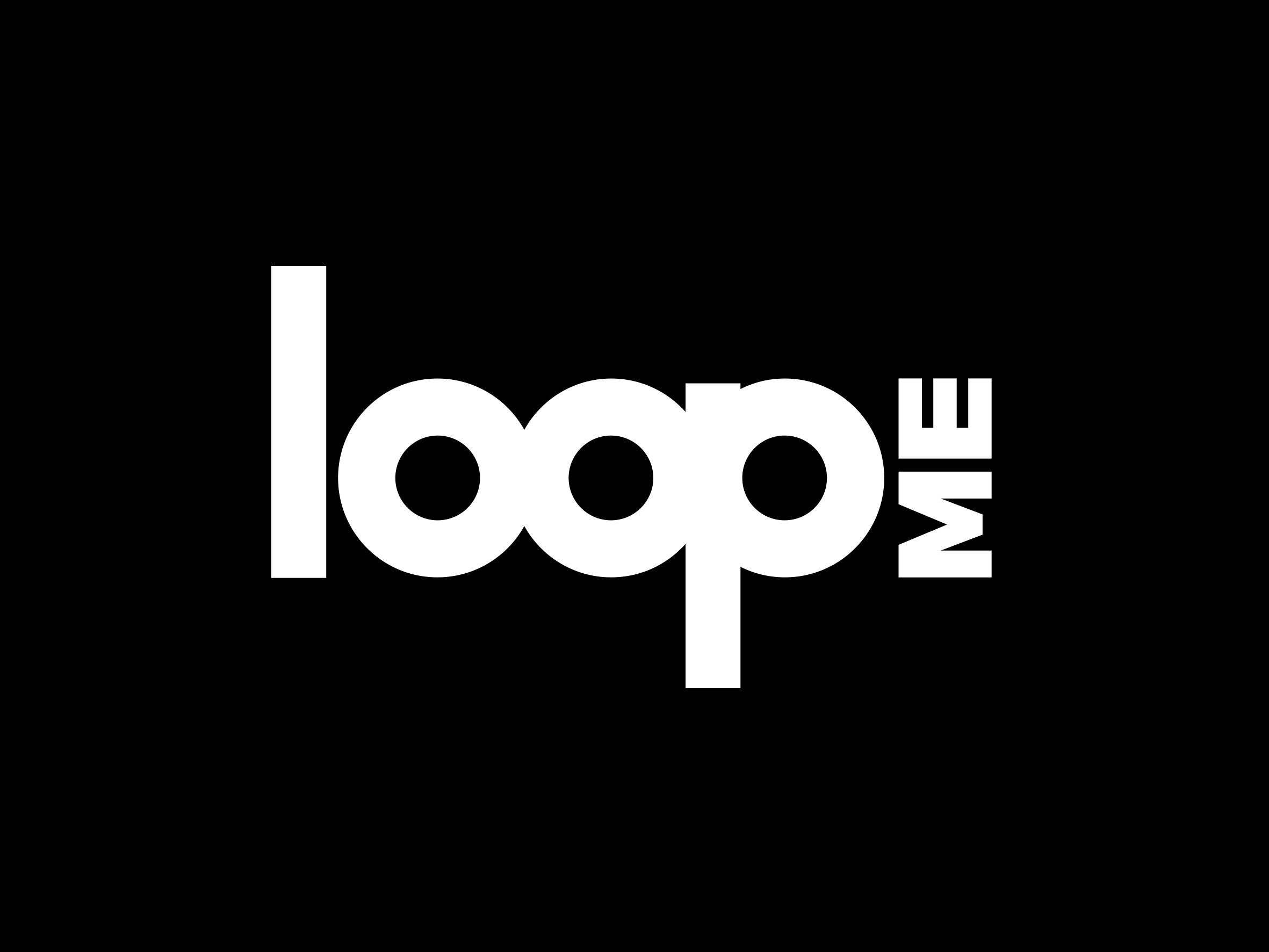 LOOP-ME logotype blanc sans