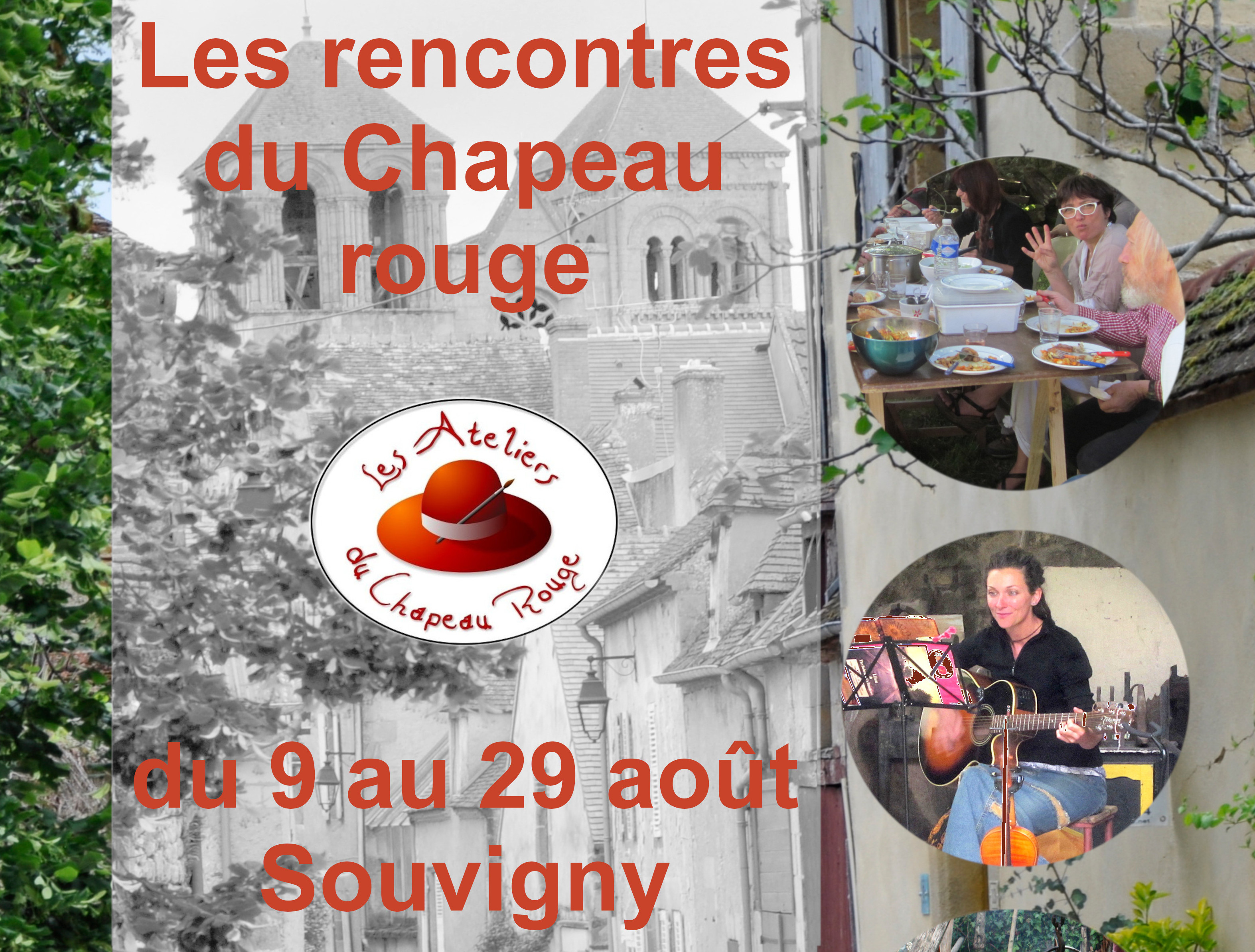 Les rencontres du Chapeau Rouge du 9 au 29 août 2022