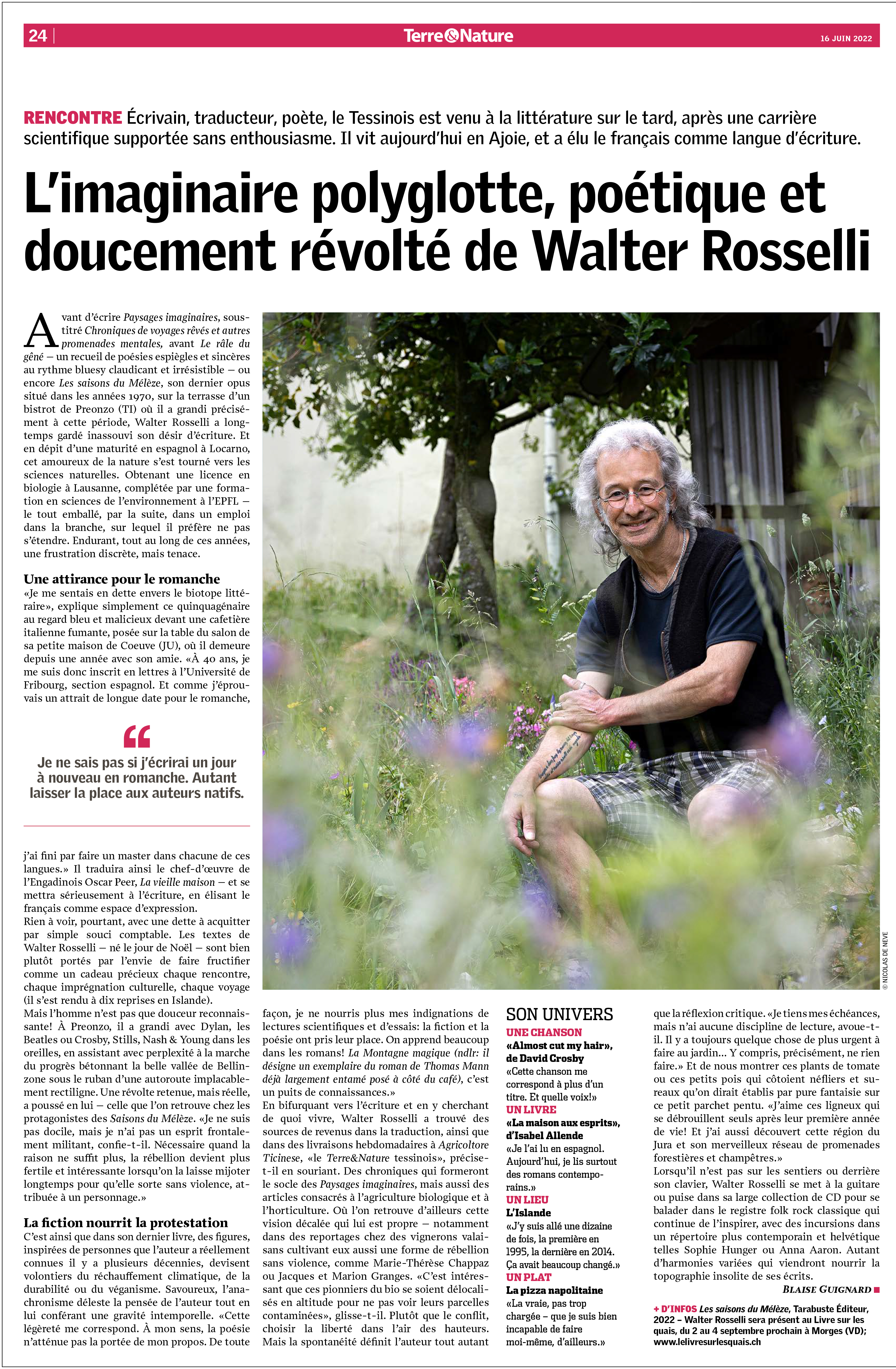 Terre et nature portrait walter rosselli