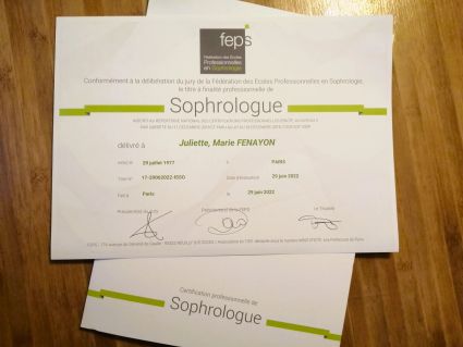 Sophrologue certifiée RNCP !