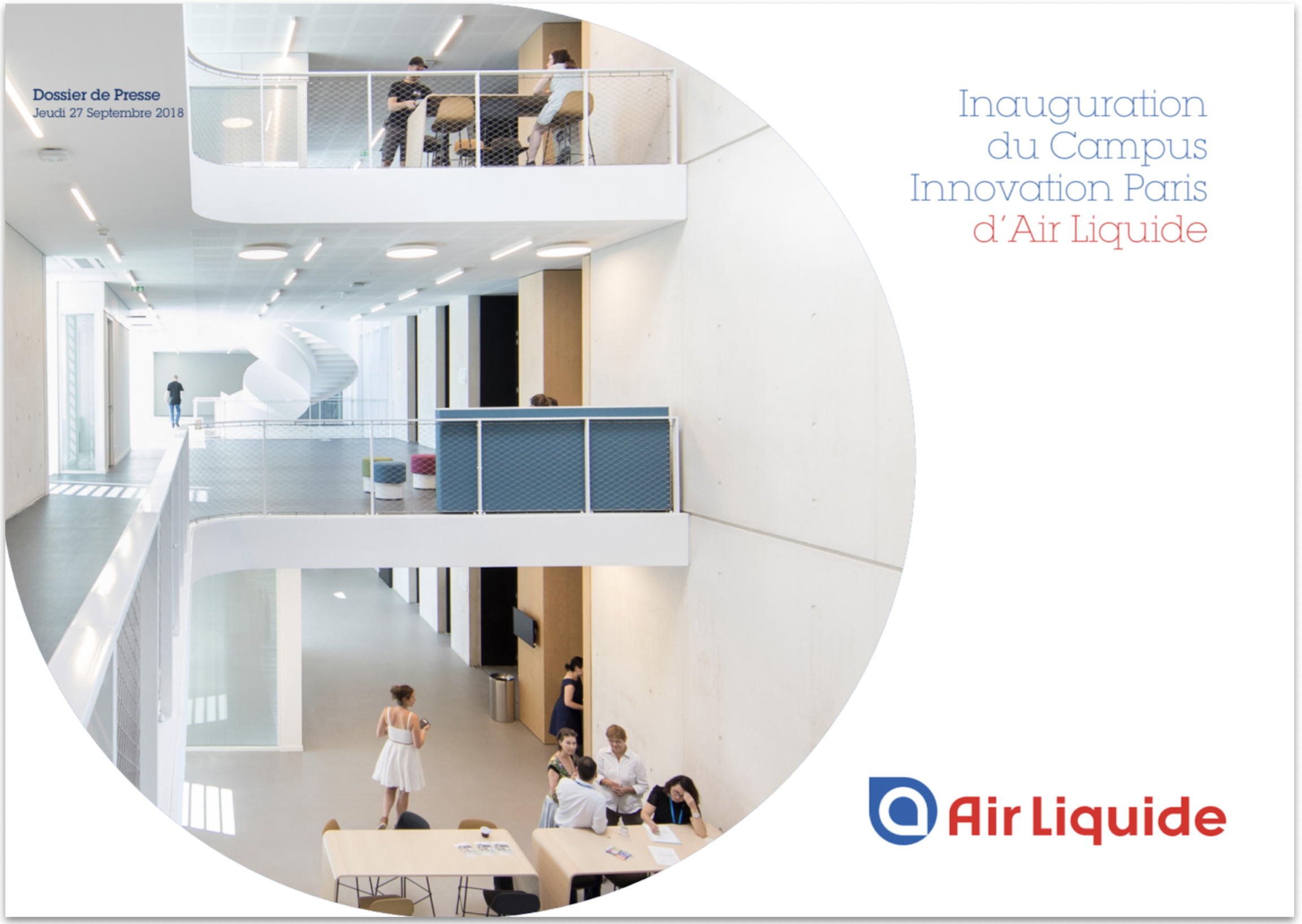 Dossier de presse de l'inauguration du campus Innovation Paris d'Air Liquide