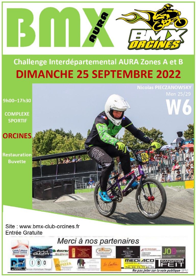 GUIDE DE COMPETITION  BMX: ORCINES 25 SEPTEMBRE 2022