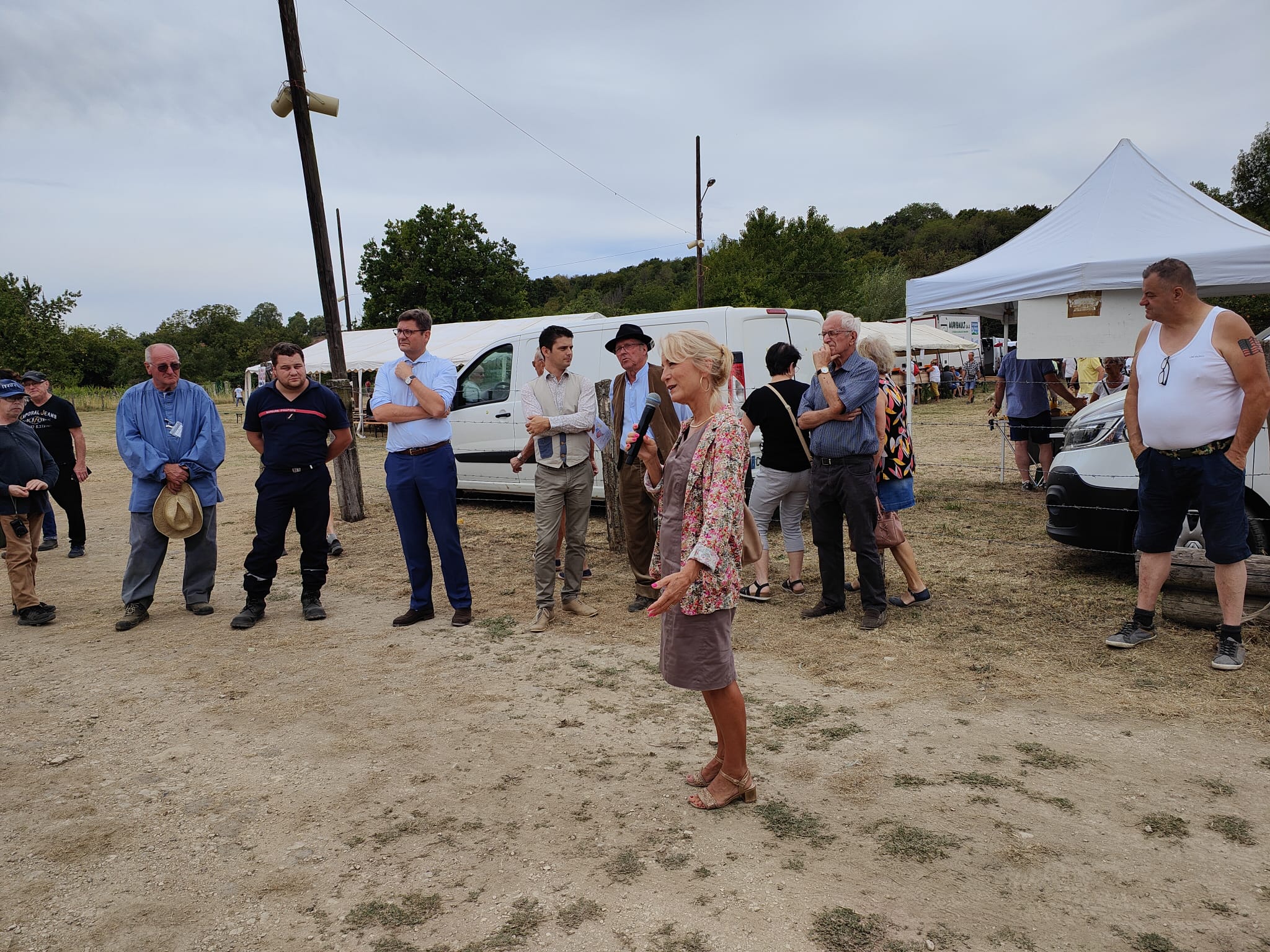 Laurence Robert-Dehault La fête des moissons à Dommartin Le Saint-Père