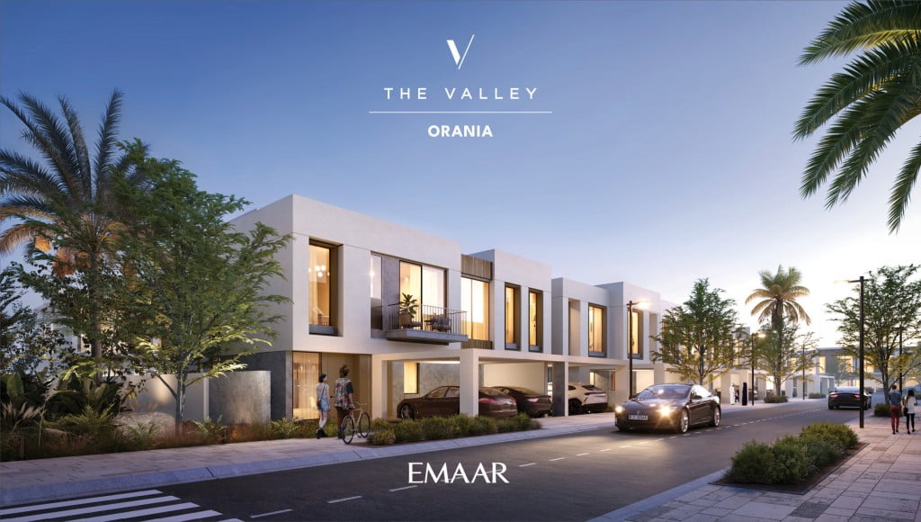 Orania The Valley est un nouveau projet résidentiel d’Emaar qui propose d’élégantes maisons de 3 et 4 chambres situées à Dubaï. Ce  projet communautaire est situé près de Dubai Al-Ain Road, il offre un haut niveau et un style de vie paisible.