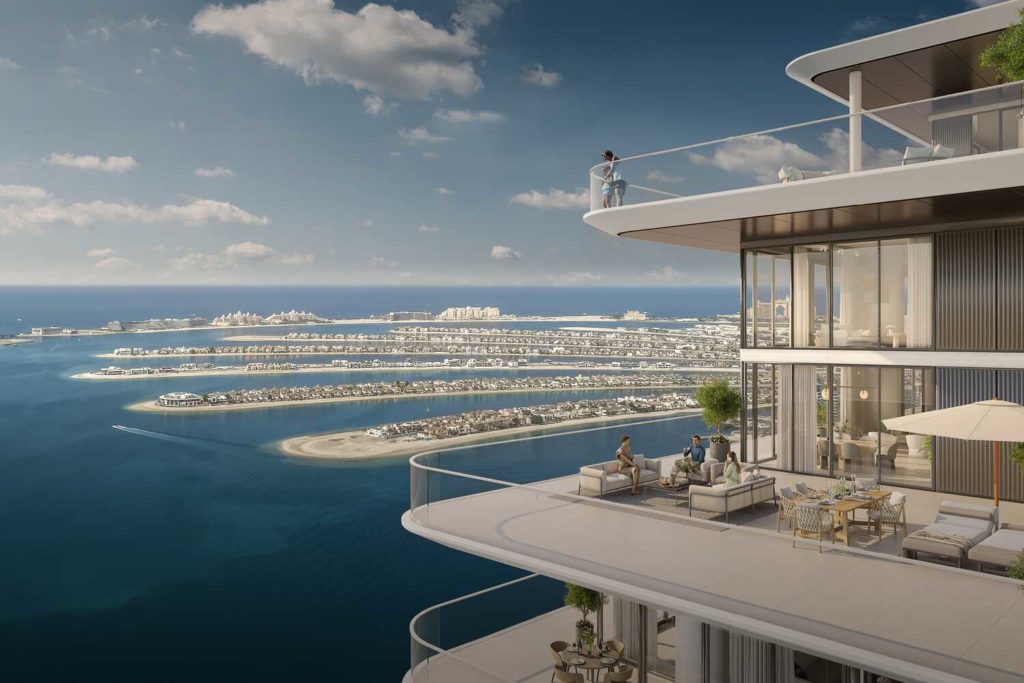 Beachgate by Adress est le projet le plus attendu de cette année une residence de luxe avec une vue a couper le souffle situé entre  la palm jumeirah et la marina