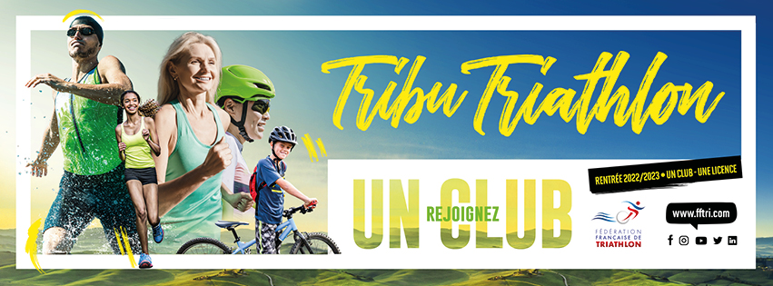 FF Triathlon Rentree2022 rejoignez-un-club Couverture Facebook 851x315