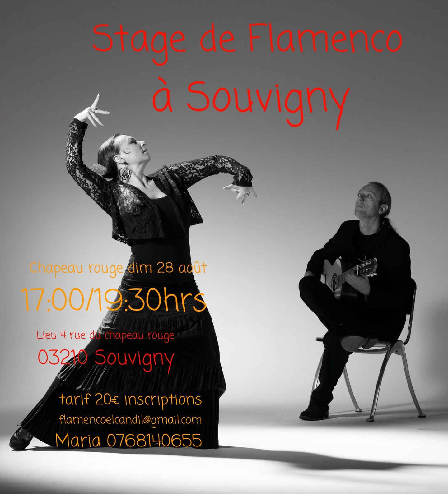 Stage de flamenco Dimanche 28 août 2022