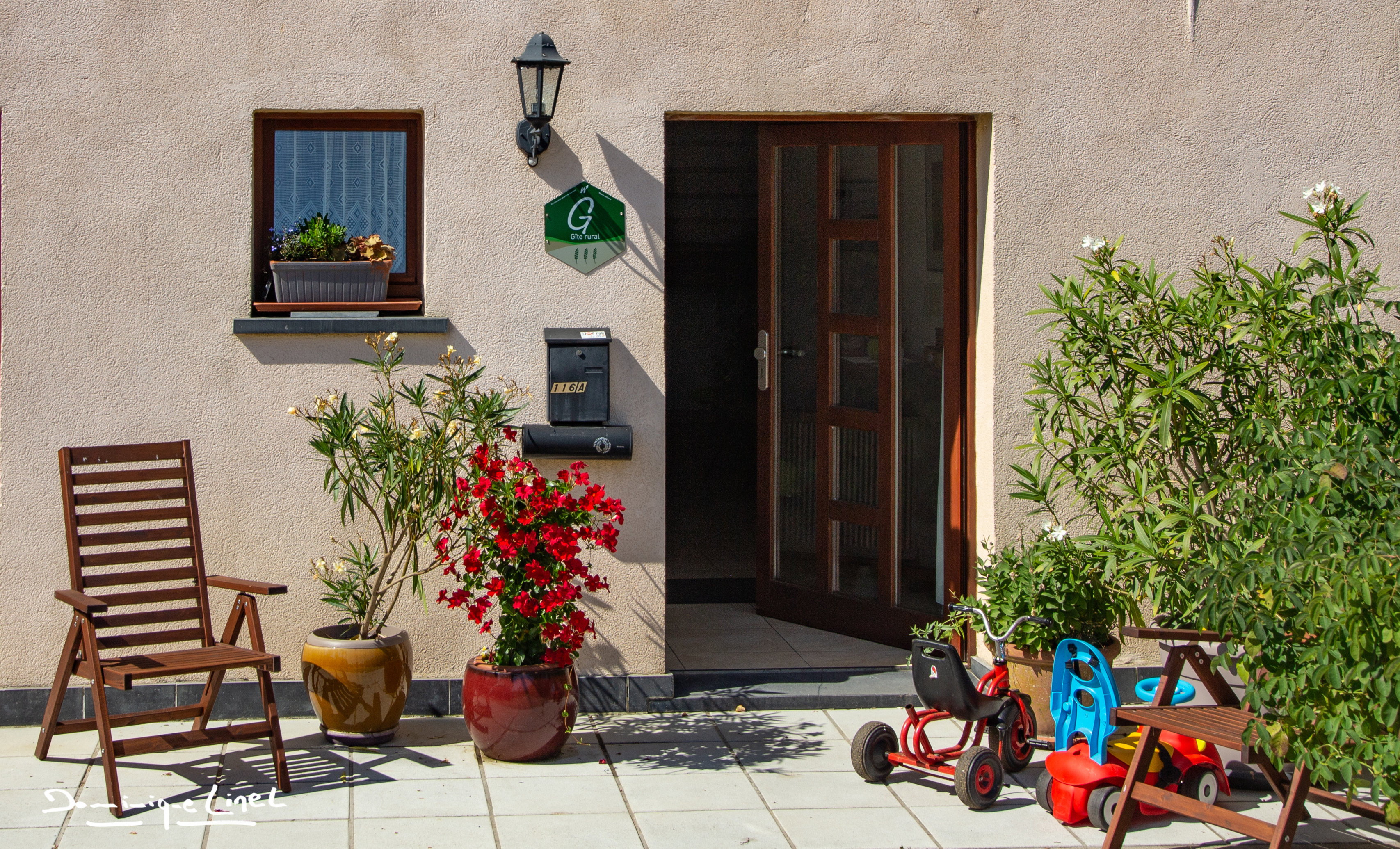  Entrée gîte "Au Balcon de la Gaume" 