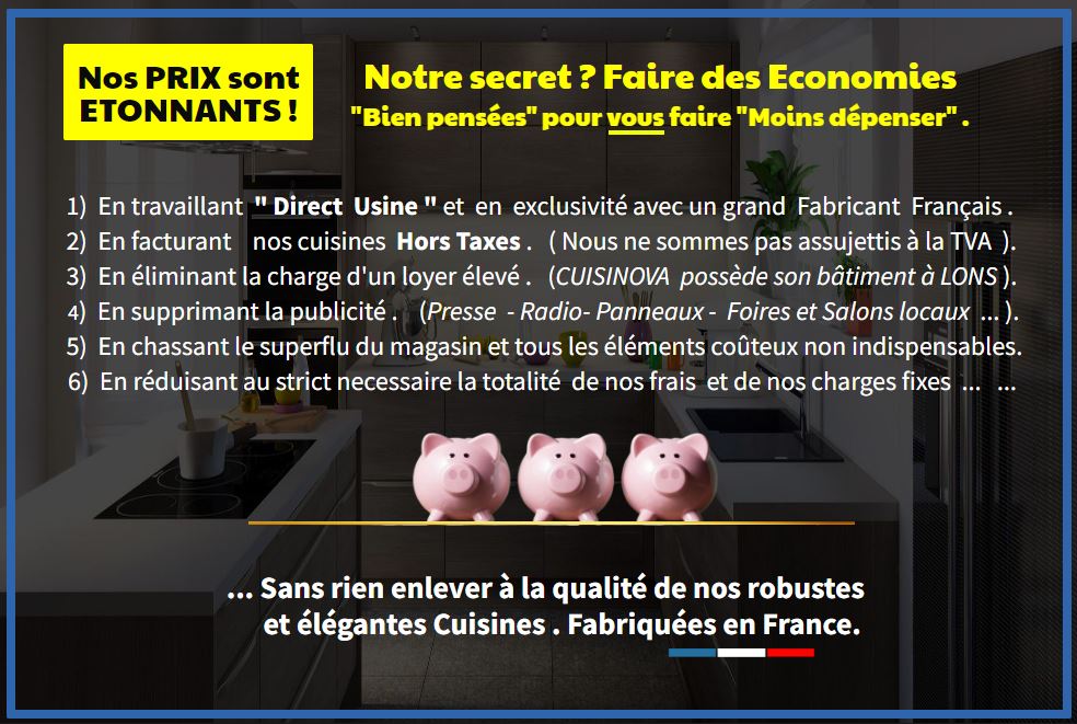 Cuisines pas cher à PAU LONS BILLERE LESCAR IDRON