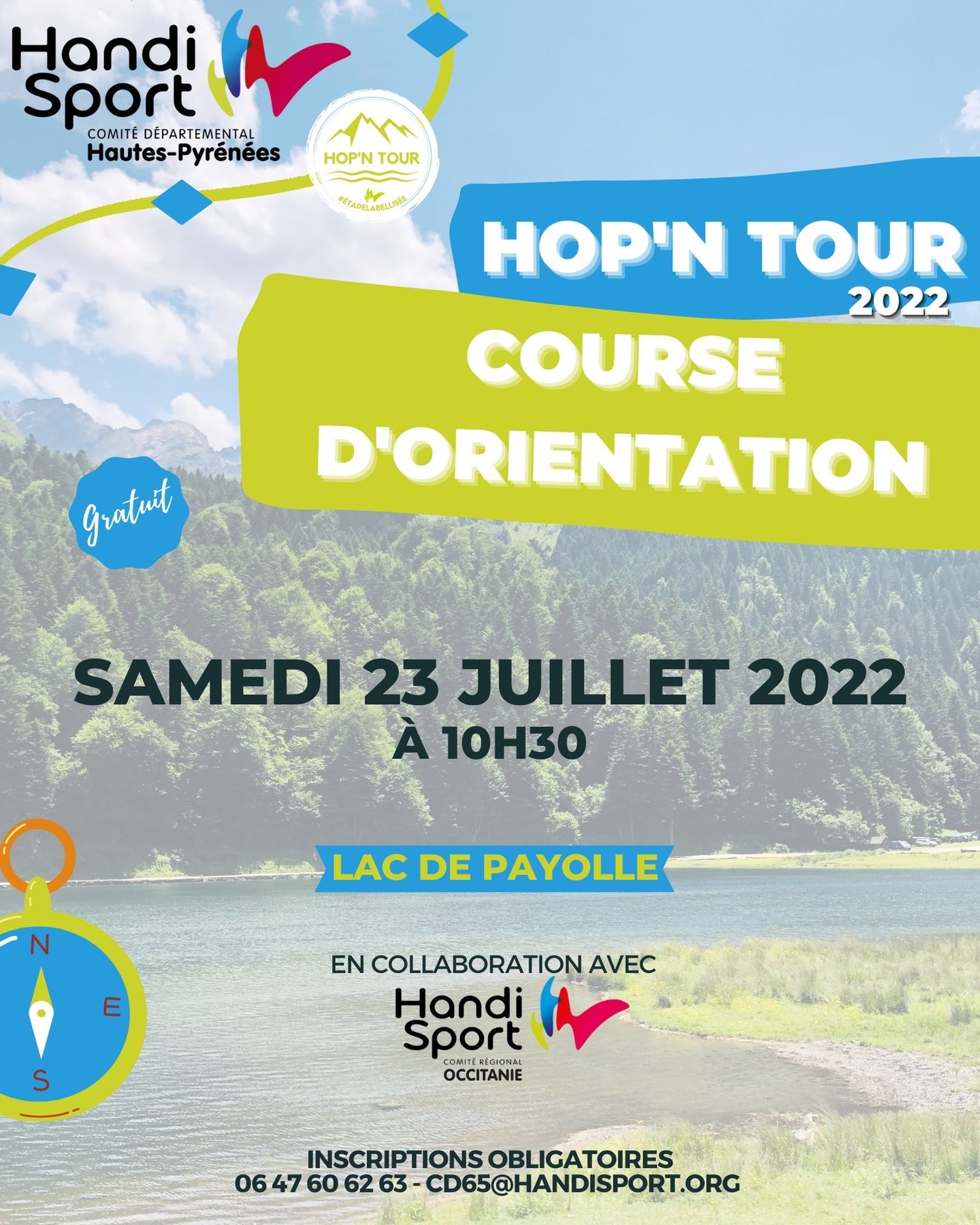 Course d'orientation au lac de Payolle