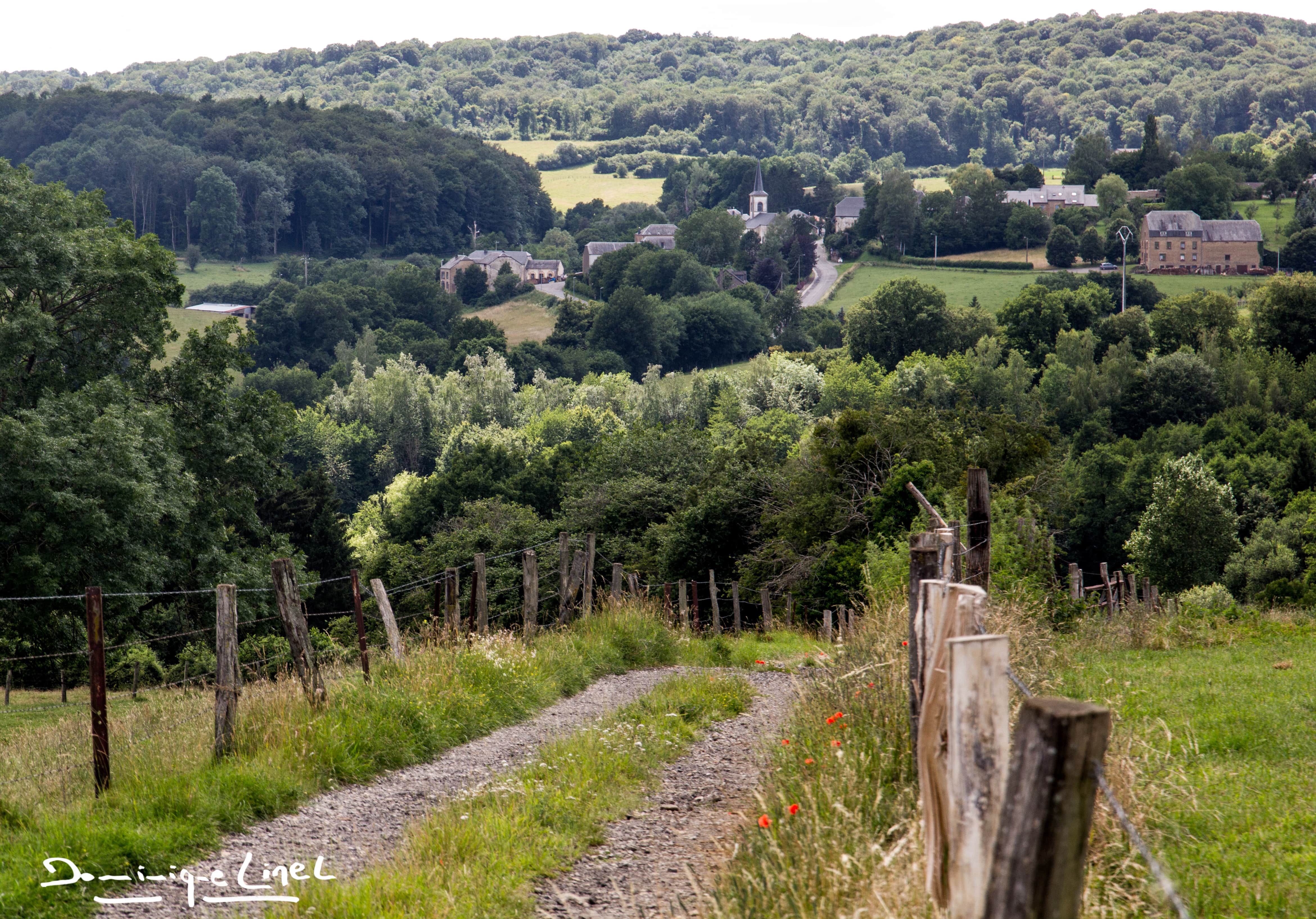 Vue depuis le gîte "Au Balcon de la Gaume" à Houdrigny, Meix-devant-Virton