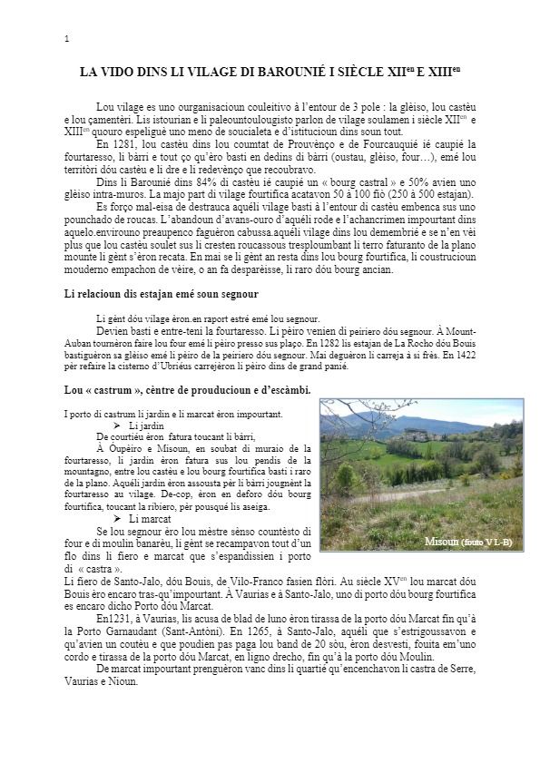 Li vilage di barounie au siecle xii e xiii 11