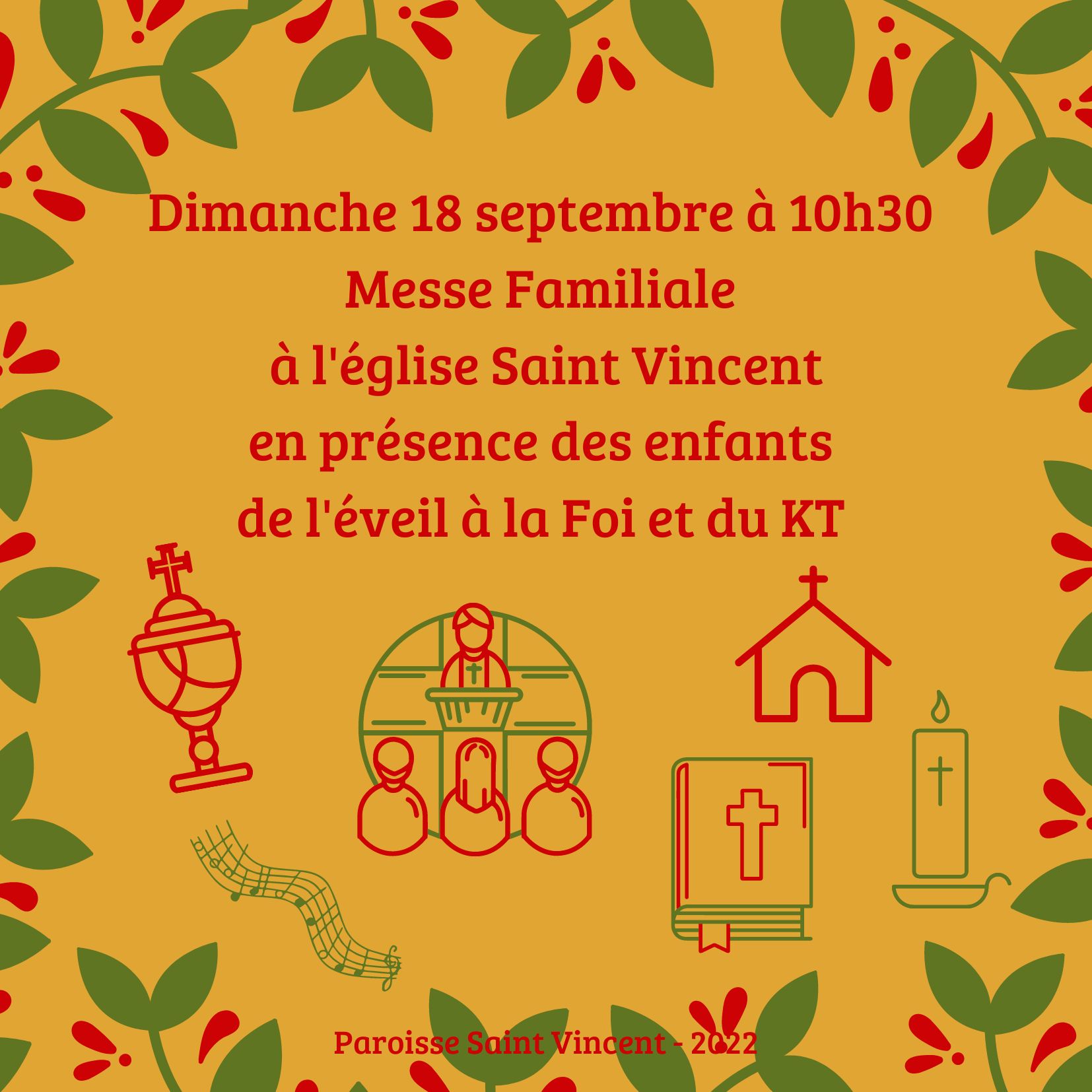 Messe familiale du 18 09