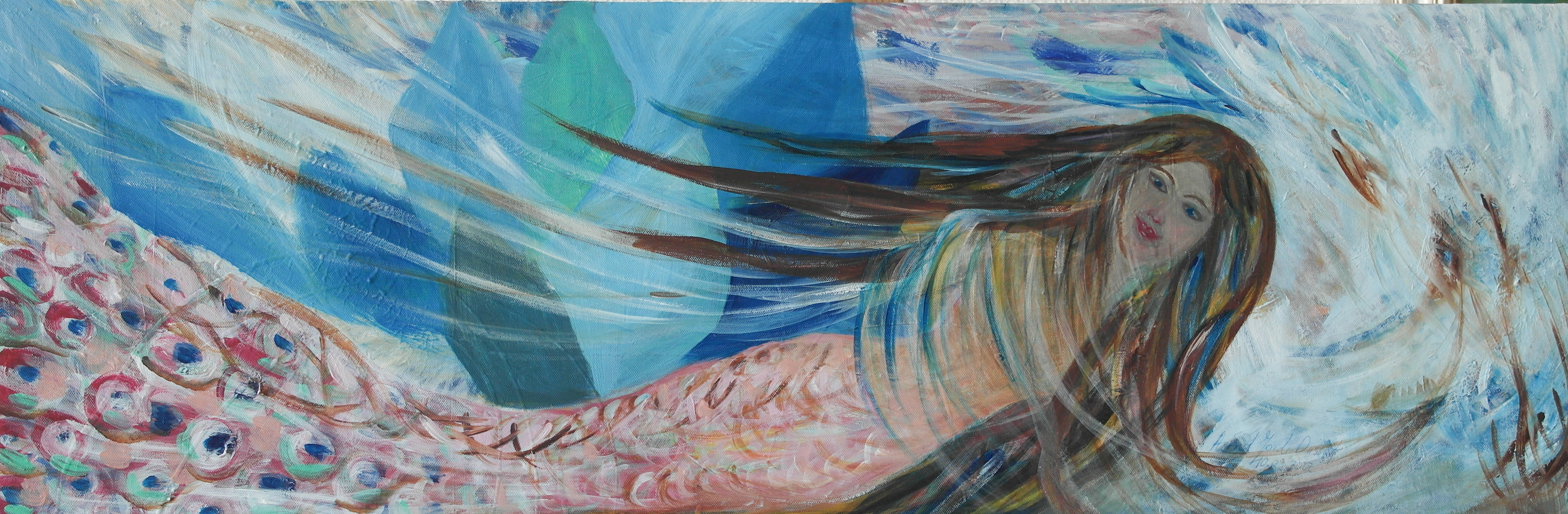 Sirene 90 x 30 acrylique 10 09 2022