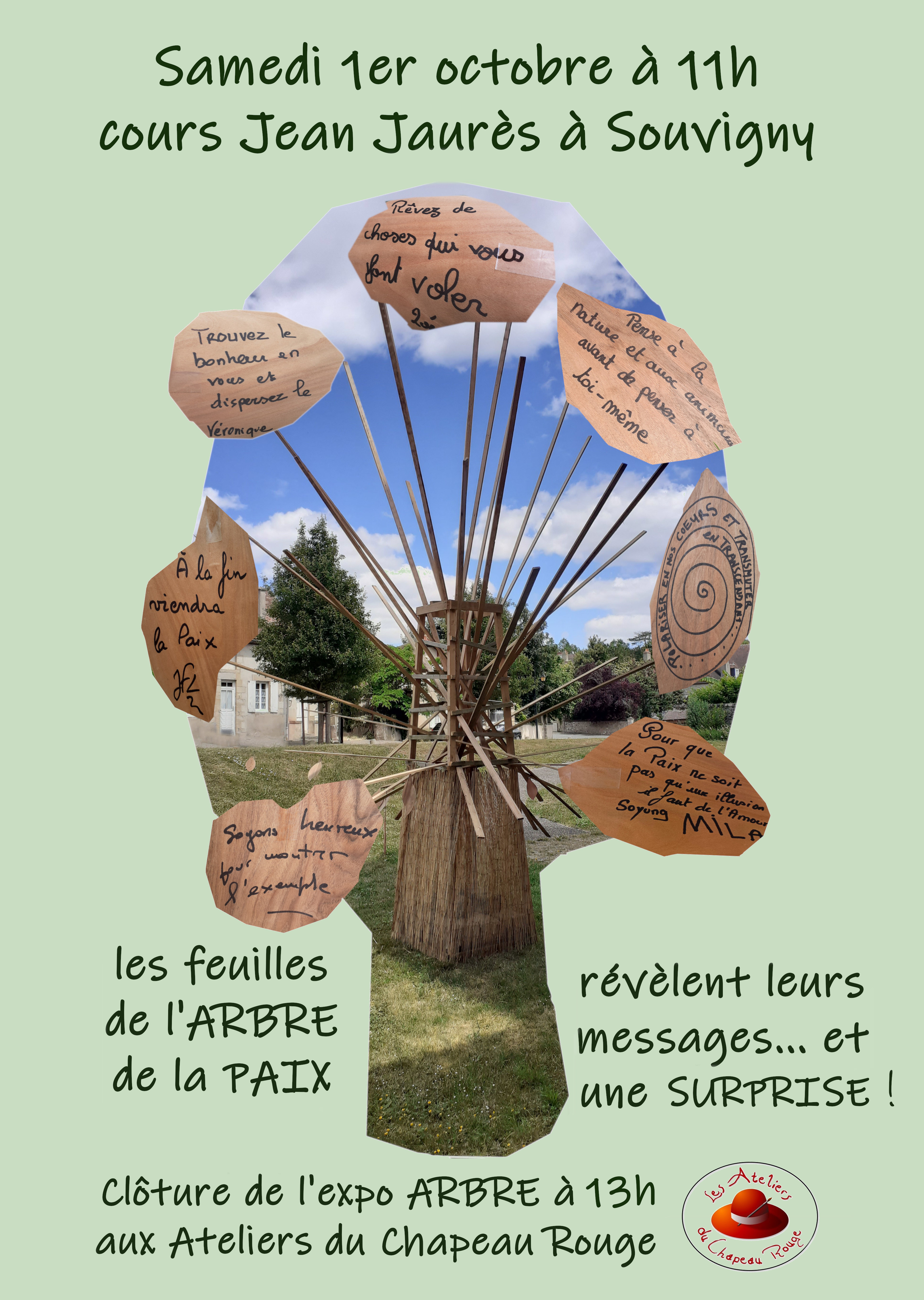 Clôture de l'expo l'Arbre le 1er octobre en musique