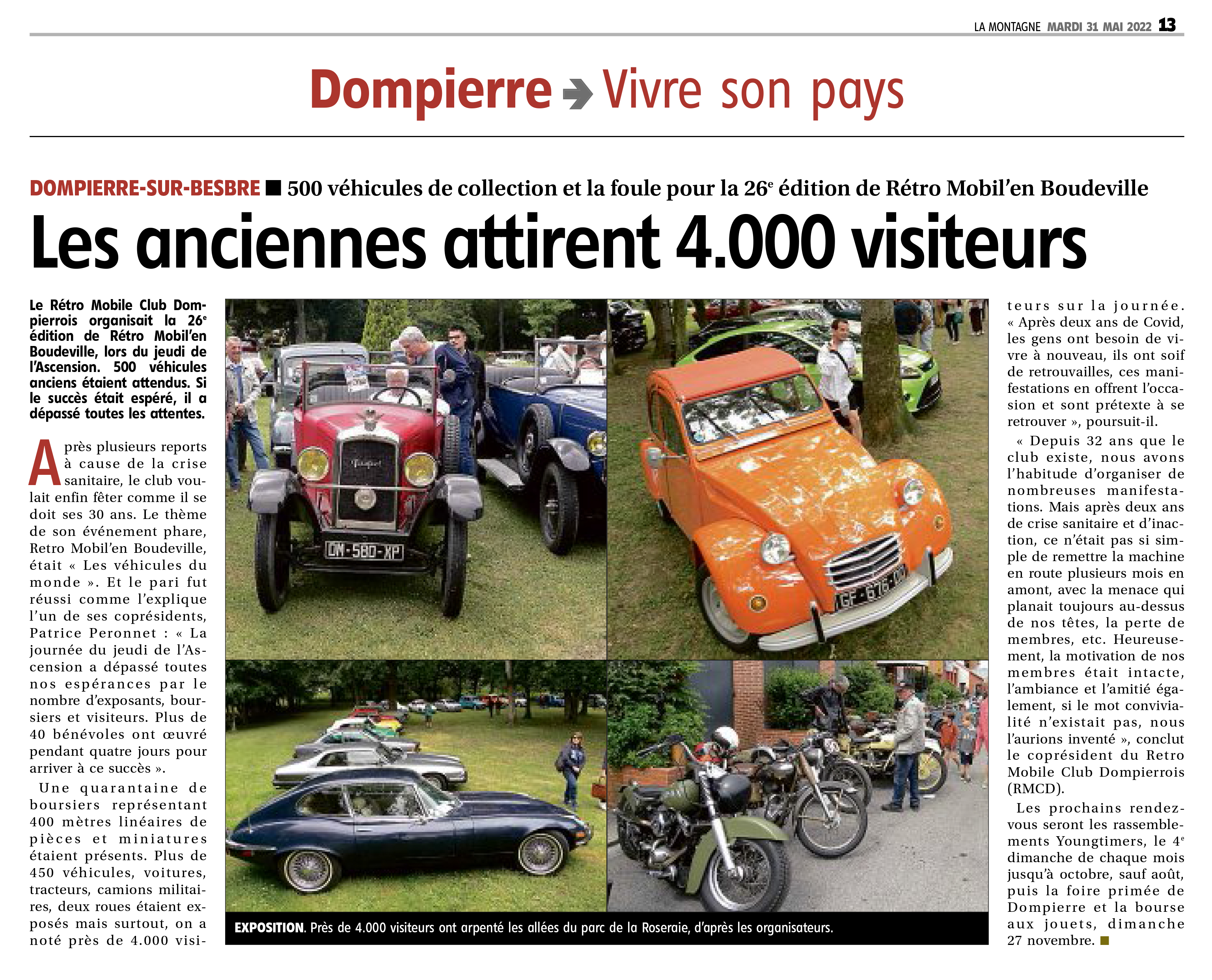 LaMontagne Moulins 20220531 Retro-Mobil-en-Boudeville-2022