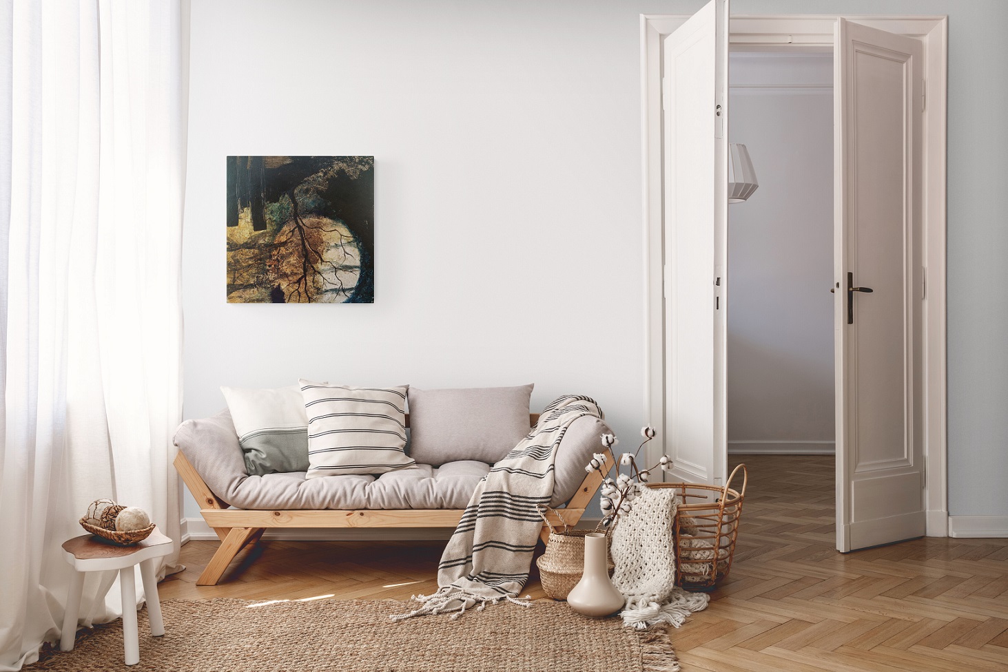 Peaceful living room wall 2