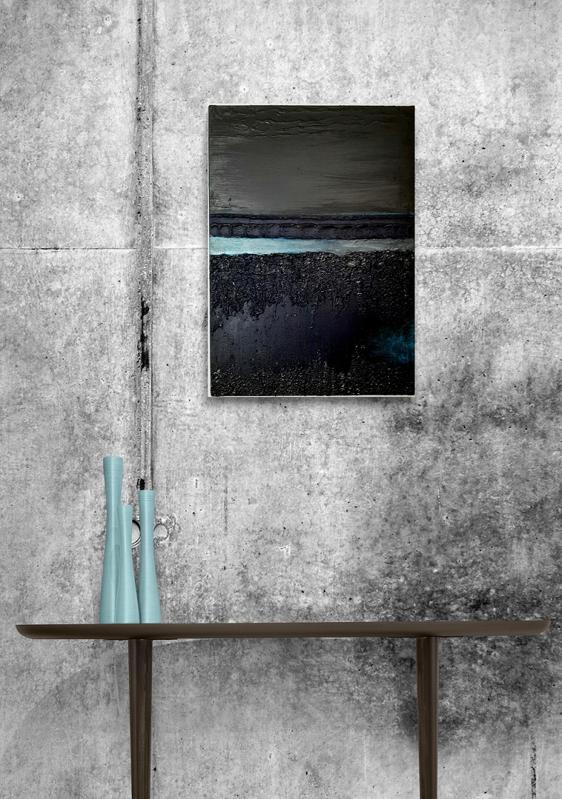 Stylish ceramic vases on side table 4