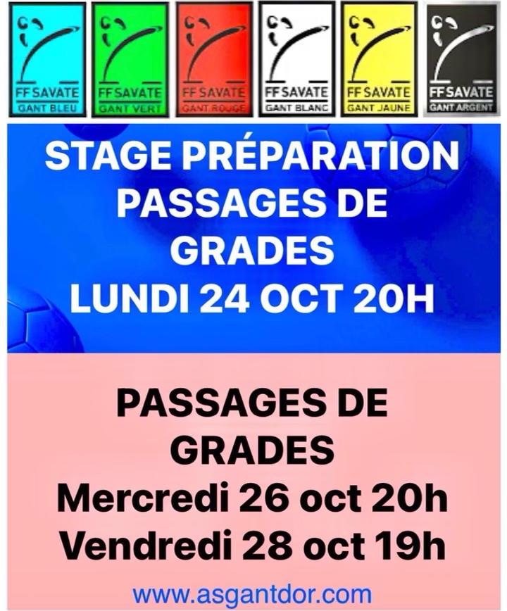 Stage de préparation et passage de grades