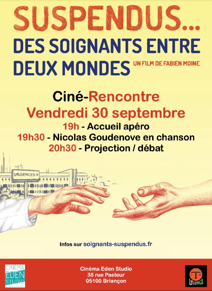 Diffusion du film "Suspendus... Des soignants entre deux mondes" de Fabien Moine