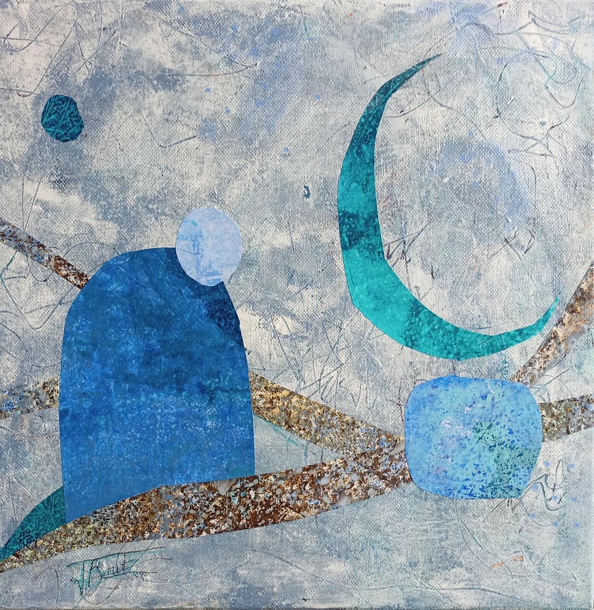 Technique mixte sur toile 30x30cm