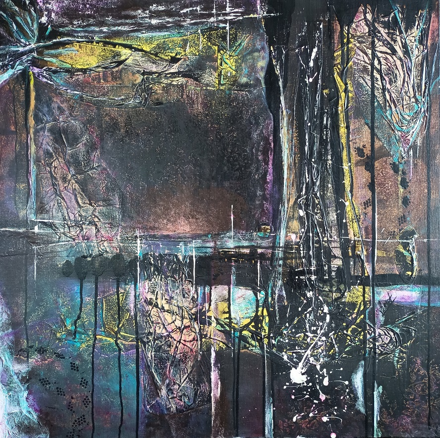 Technique mixte sur toile 80x80cm