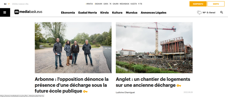 Anglet et Arbonne : construire sur des déchets Mediabask 29 09 22