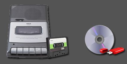 Numérisation cassette audio sur DVD, clé USB ou disqiue dur externe