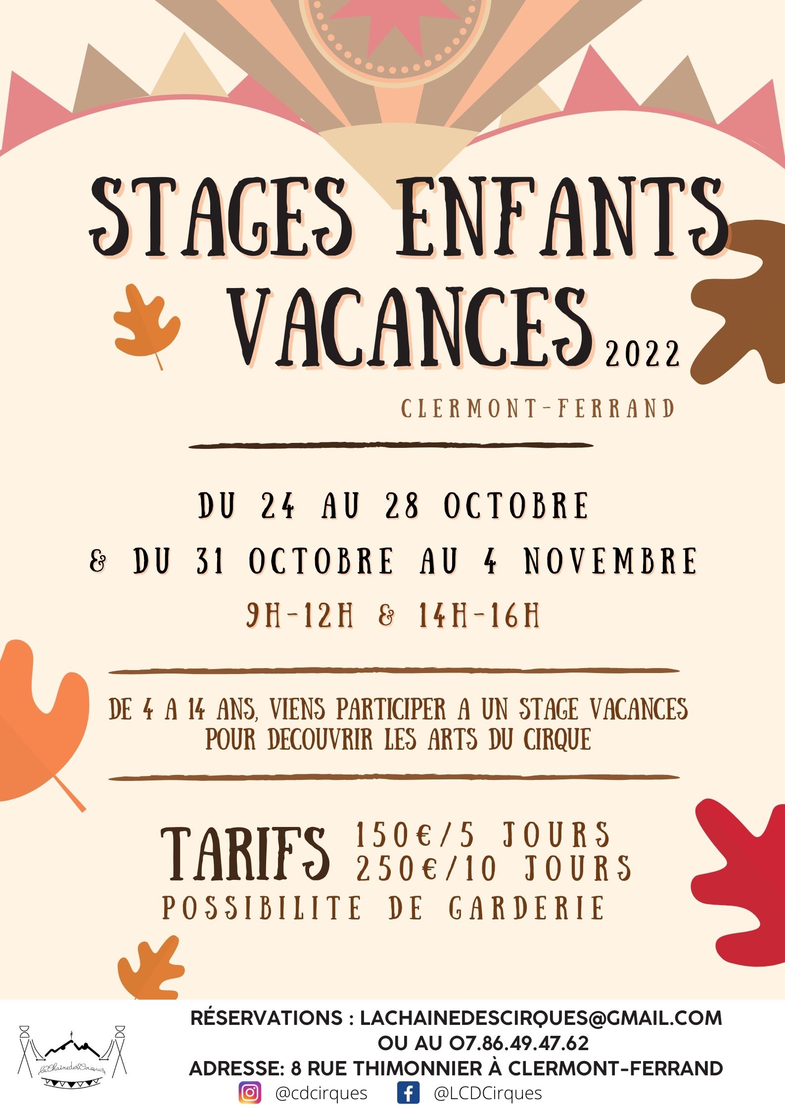 Stage de Toussaint - 2022