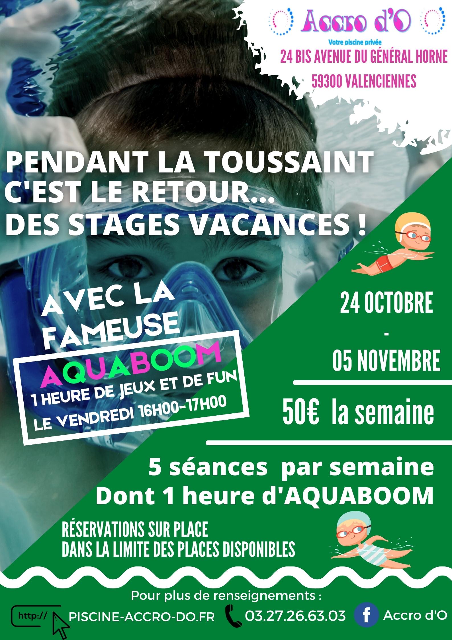 Stages vacances de la Toussaint